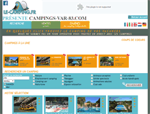 Tablet Screenshot of campings-var-83.com